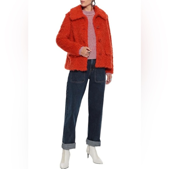 STAND Studio Noemi Faux Shearling Coat Size 2 (34) - Picture 1 of 6